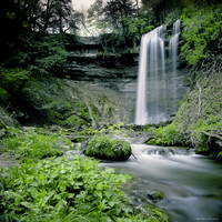 Green Leaves Waterfall